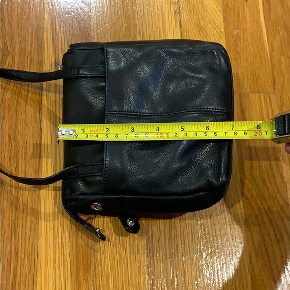Black Leather Fossil Crossbody Bag - Picture 3 of 5